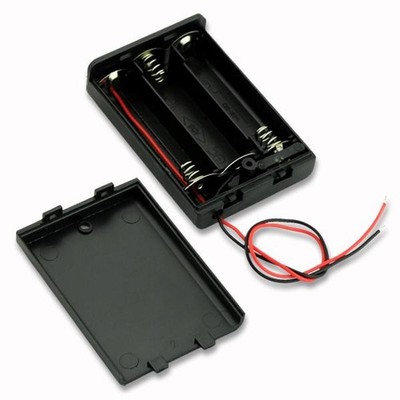 2x 3-AA Slots Battery 4.5V Compartment Case Holder Plastic ON/OFF Switch + Cover