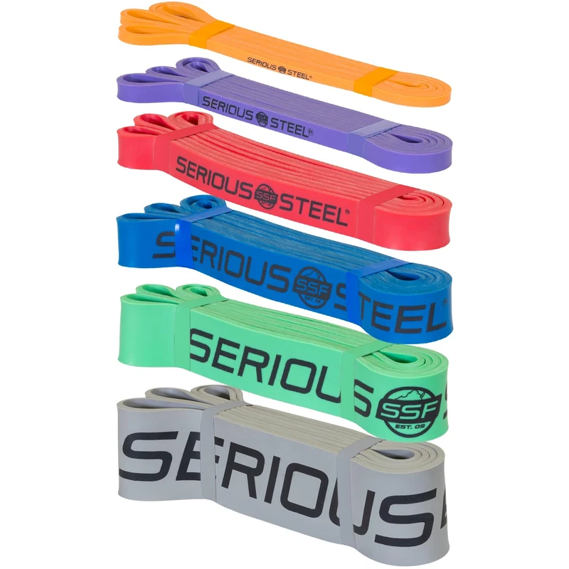 Serious Steel Fitness 37 Resistance Training Bands Portable Exercise Band