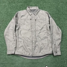 Men’s Sitka Gear Highland Overshirt Granite Gray Company Embroidery Size Medium