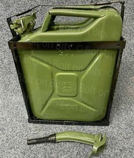 RDX 20 litre Jerry Can & Spout & Holder Defender Series II Overland 4x4 Military