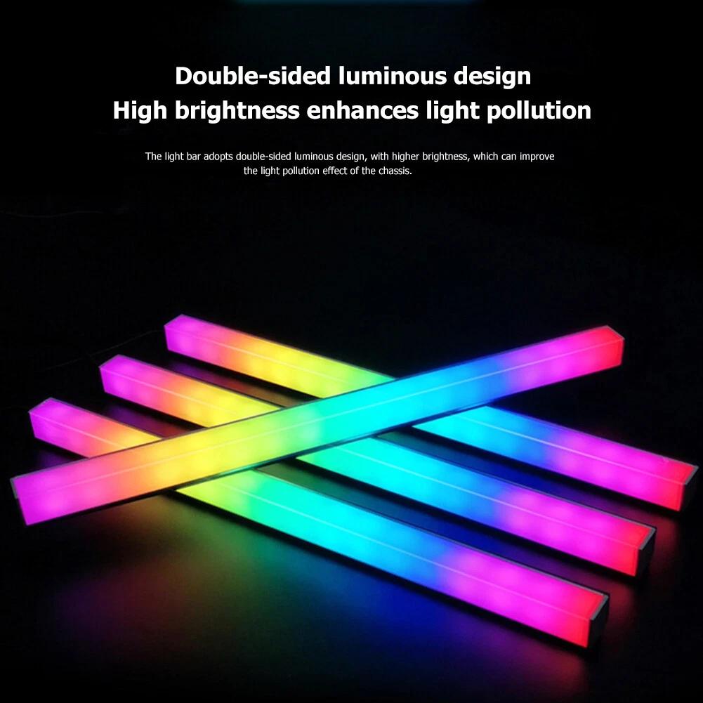 30cm Light Strip Aluminum Magnet RGB LED Color Lamp 4Pin 5V 3Pin