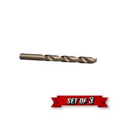 Drill America Drill Bit, Jobber Length, KFD Cobalt Black  Gold, 59 Set of 3 