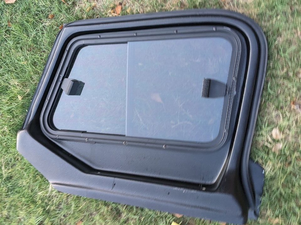 Upper Rear Window 1997-2006 Jeep Wrangler TJ LJ Hard Fiberglass Upper Half DUAL Sliding ...