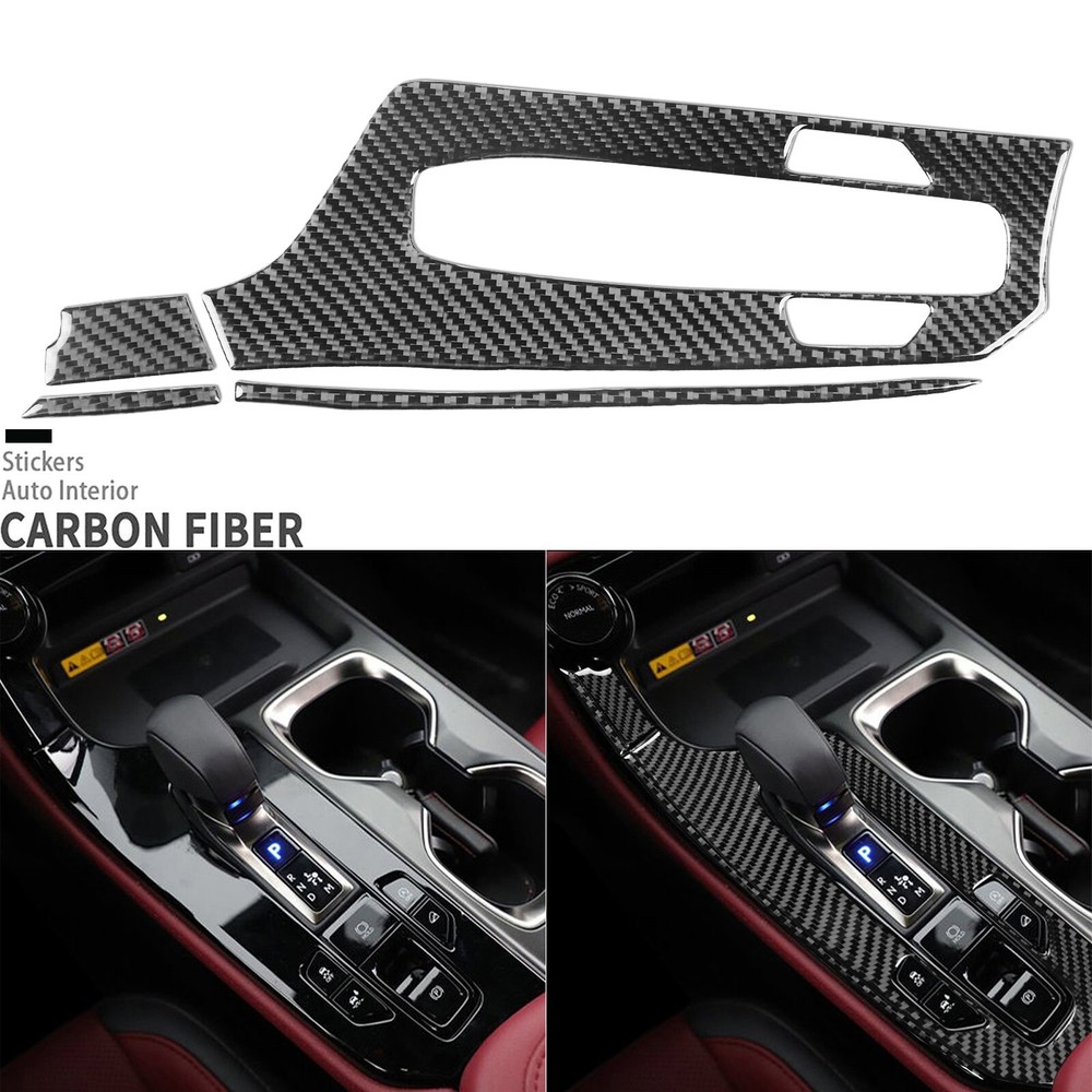 Real Carbon Fiber Console Gear Shift Panel Cover For Lexus NX 250 350 450h 22-25