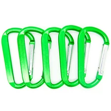 500pcs HIGH QUALITY GREEN COLOR 2.25" CARABINER SPRING BELT CLIP KEY CHAIN