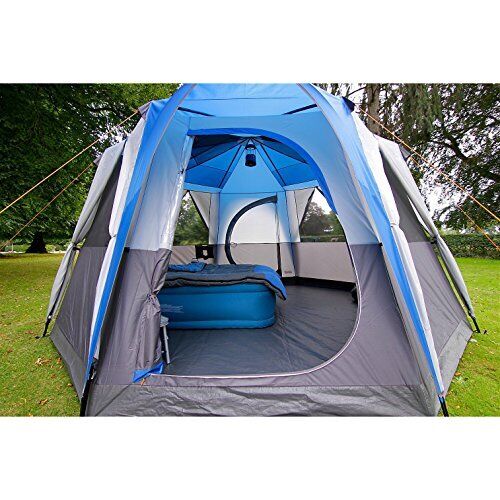 Tienda domo festival 6 a 8 hombres - octágono, impermeable, camping familiar - Imagen 3 de 5