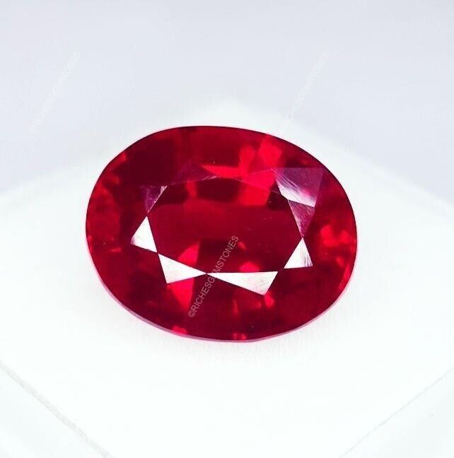 Certified Natural Madagascar Red Ruby Loose Gemstone Oval 8-10 Cts