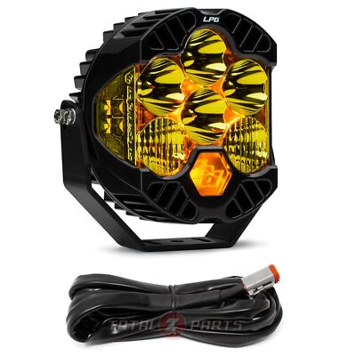 Baja Designs  LP6 Pro  LED Amber Driving/Combo Light & Controller Wiring Harness