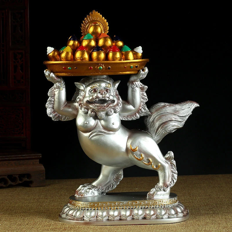 Religious Belief Lion Ornamental Furnishings Sacrificial Wares Bronze Wares - Imagem 2 de 4
