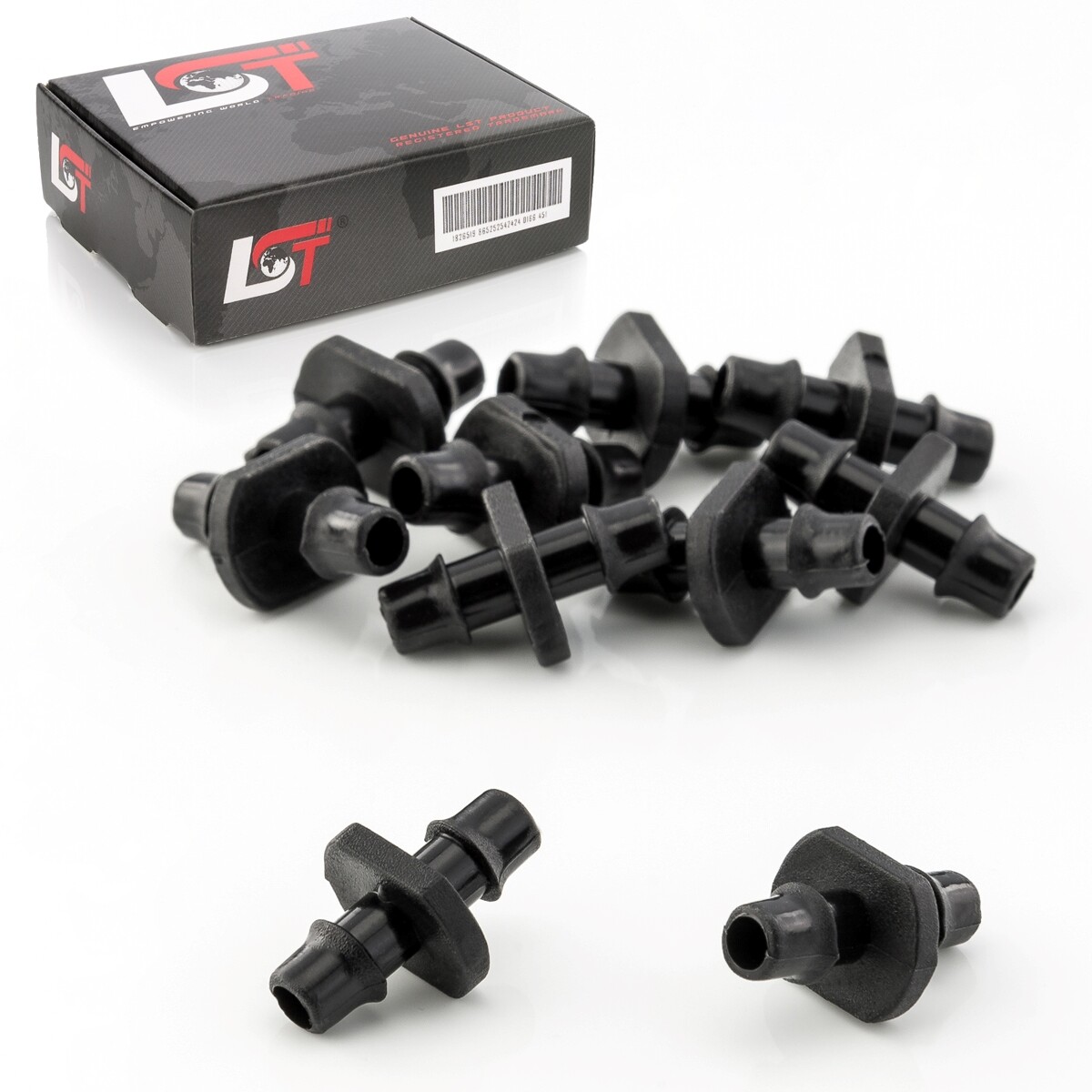 10X Hose Connectors Coupling PE Pipe Irrigation System Drip Irrigation 7X7Mm