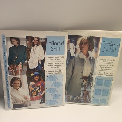 Lot Of 2 Sewing Step By Step Patterns  Shirt  & Jacket New  Sizes 4-22  No Card