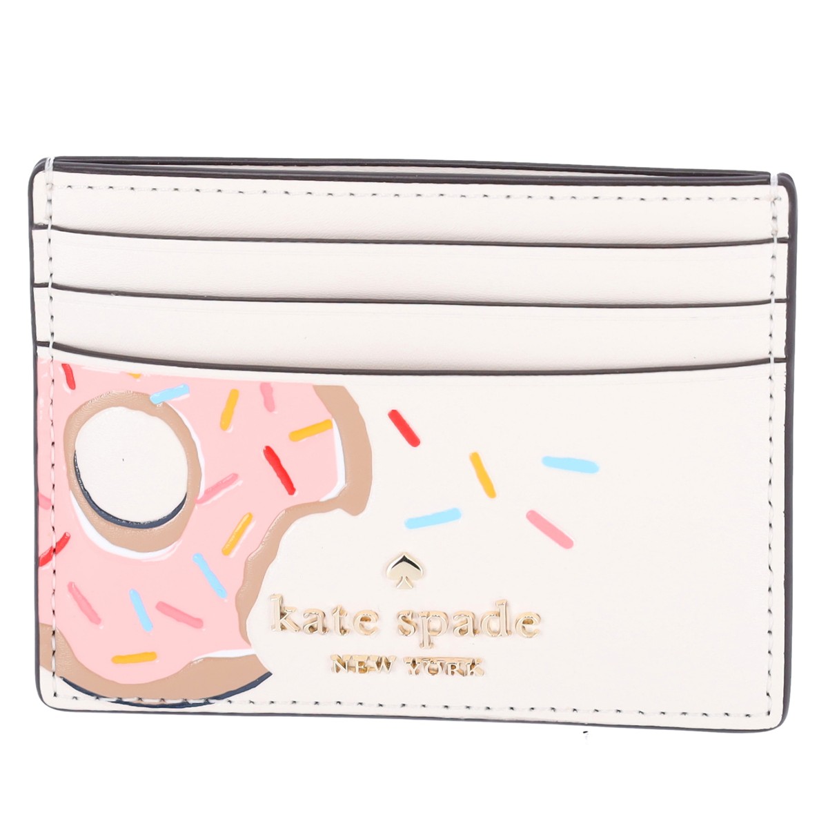 Kate Spade New York Coffee Break Donut Small Slim Card Holder In