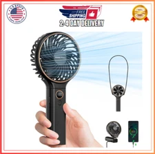 SWEETFULL Handheld Fan 5000mAh Rechargeable LED Display USB Foldable Fan