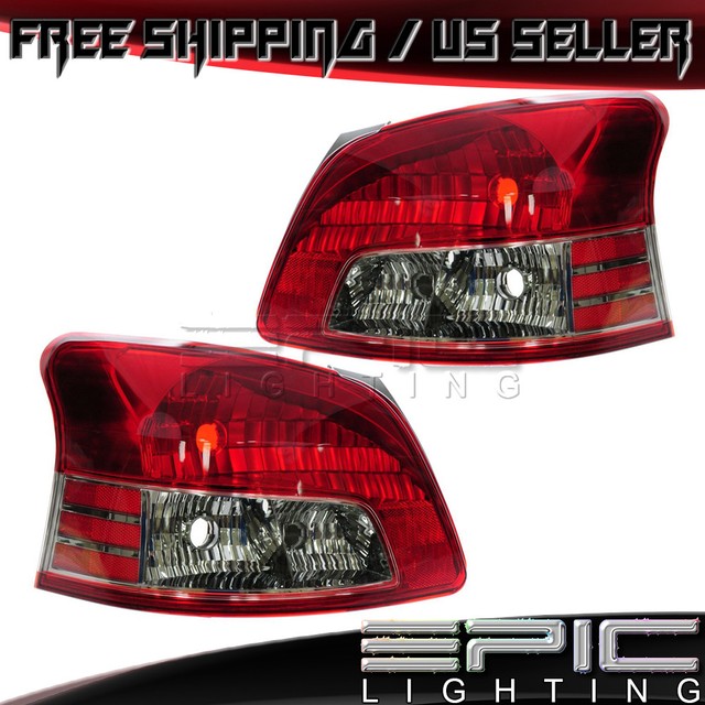 20072012 TOYOTA YARIS S Sedan Rear Brake Tail Light Left Right Sides Pair eBay