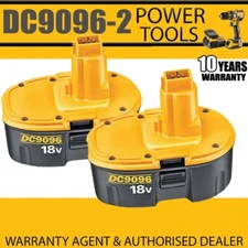 18 Volt 6AH for Dewalt 18V Battery DC9096-2 DC9098 DC9099 replace DC9181 DC9180
