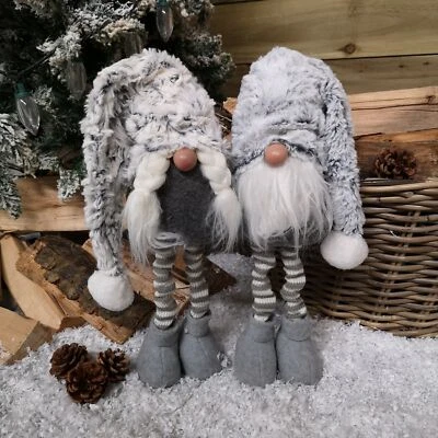 SAMUEL ALEXANDER 80cm Festive Christmas Extendable Legs Fur Gonk - Choice of Male or Female