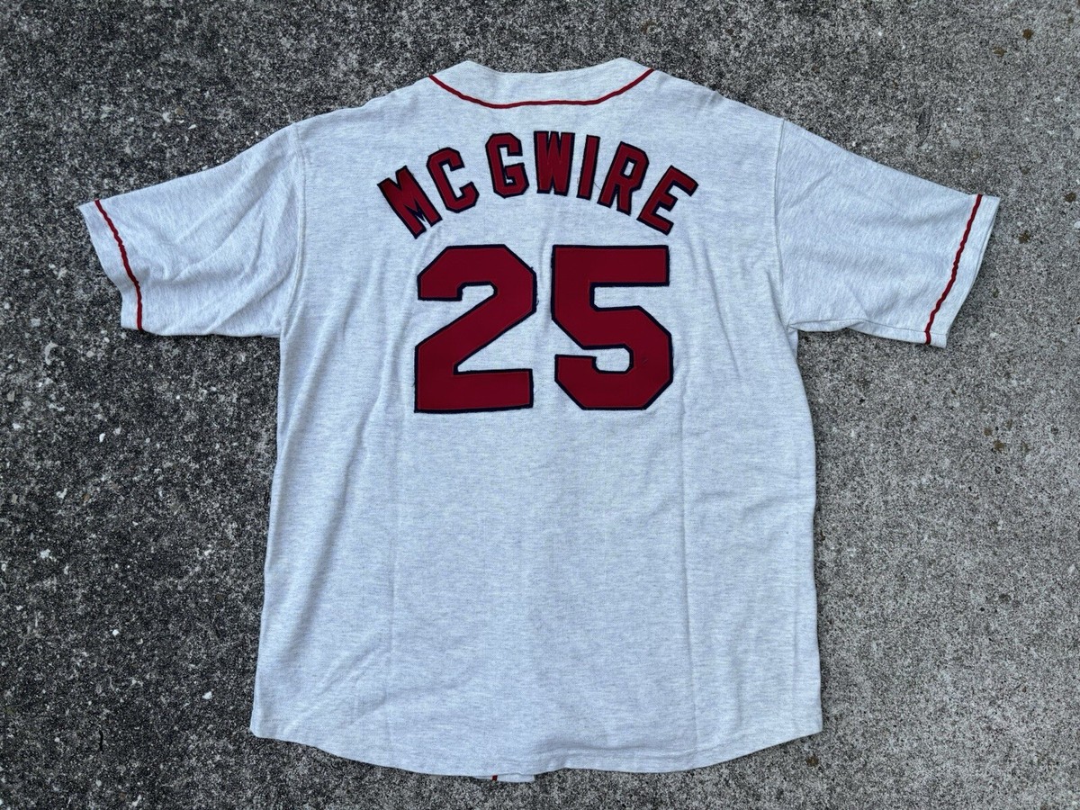 Vintage 90s St.Louis Cardinals McGwire #25 Button Up Jersey