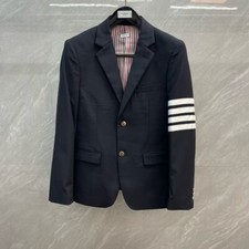 Tuta Thom Browne uomo/donna quattro barre a righe maniche lunghe scollo a V