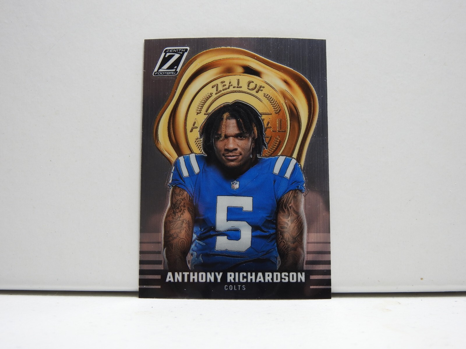 2023 Panini Zenith Anthony RIchardson RC Zeal Of Approval #26 Indianapolis Colts