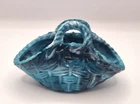 Antique Sowerby #1157 Victorian Green  Milk Glass Vitro Porcelain Basket Bowl