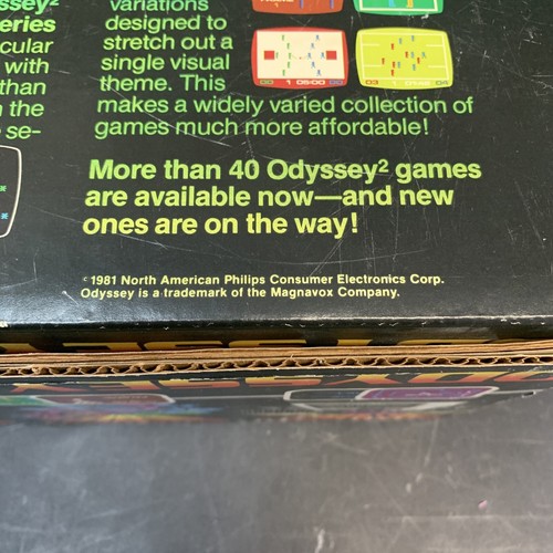 VINTAGE Magnavox Odyssey 2 Game Gaming Console w/ Game, Cables, EUC OEM Box - Picture 24 of 24
