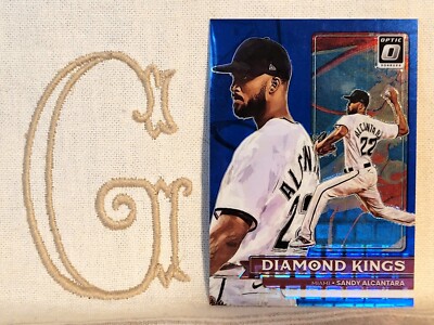 Sandy Alcantara, Marlins, 2022 Panini Optic Diamond Kings Blue Pandora #'d/99 