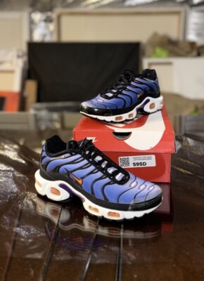 Nike Blue and Black Air Max Plus with Orange Swoosh and Purple Accent Nike Air Max Plus Drift Men main image 4