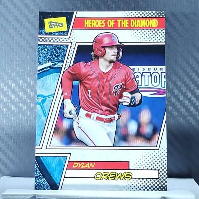 Dylan Crews 2024 Topps Pro Debut HEROES OF THE DIAMOND #HOTD-6 - Nationals RC