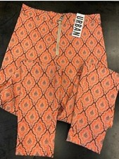 Urban Outfitters Jacquard Orange Pant, Size 6, BNWT UO