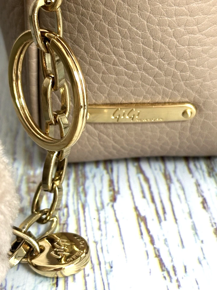 Gigi Crossbody Handbag Women's Leather Handbag Camera Bag Tan Beige Small - Image 2 of 4