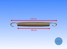 Zugfeder Stahlfeder Feder Federn 3mm Ø (140 mm) für Trampolin Sprungmatte