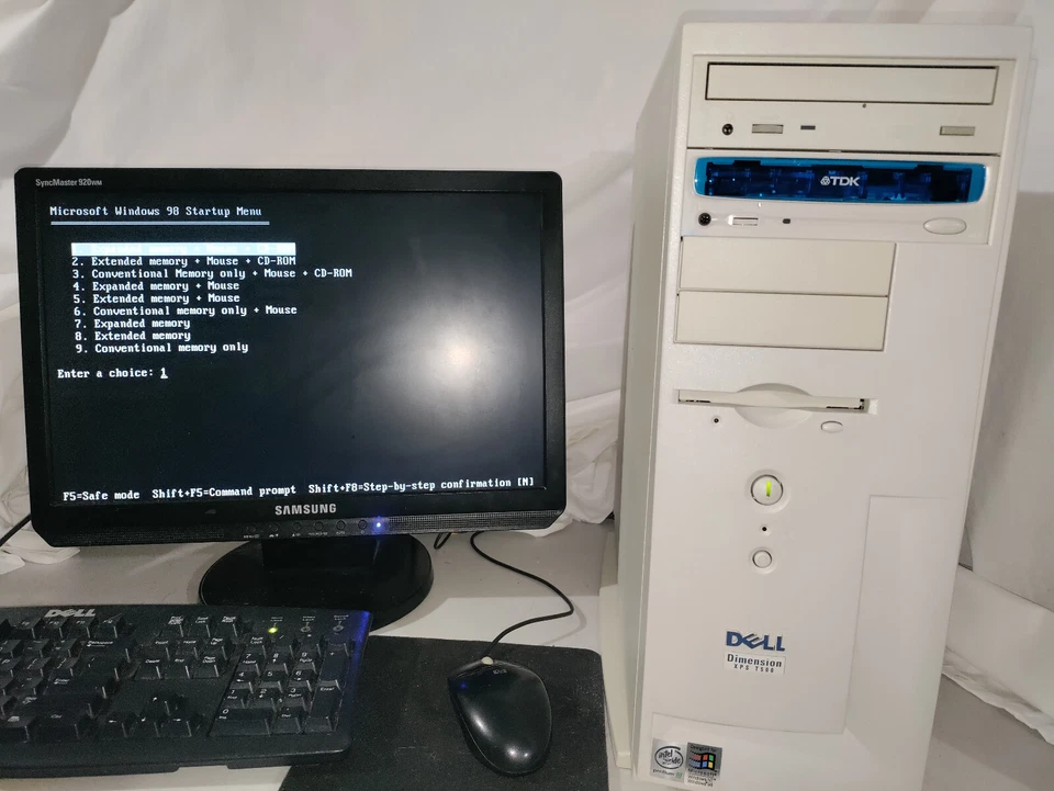 Vintage Windows 98 SE DELL XPS TRUE DOS RETRO GAMING Computer PC Yamaha + Games! - Image 2 of 4