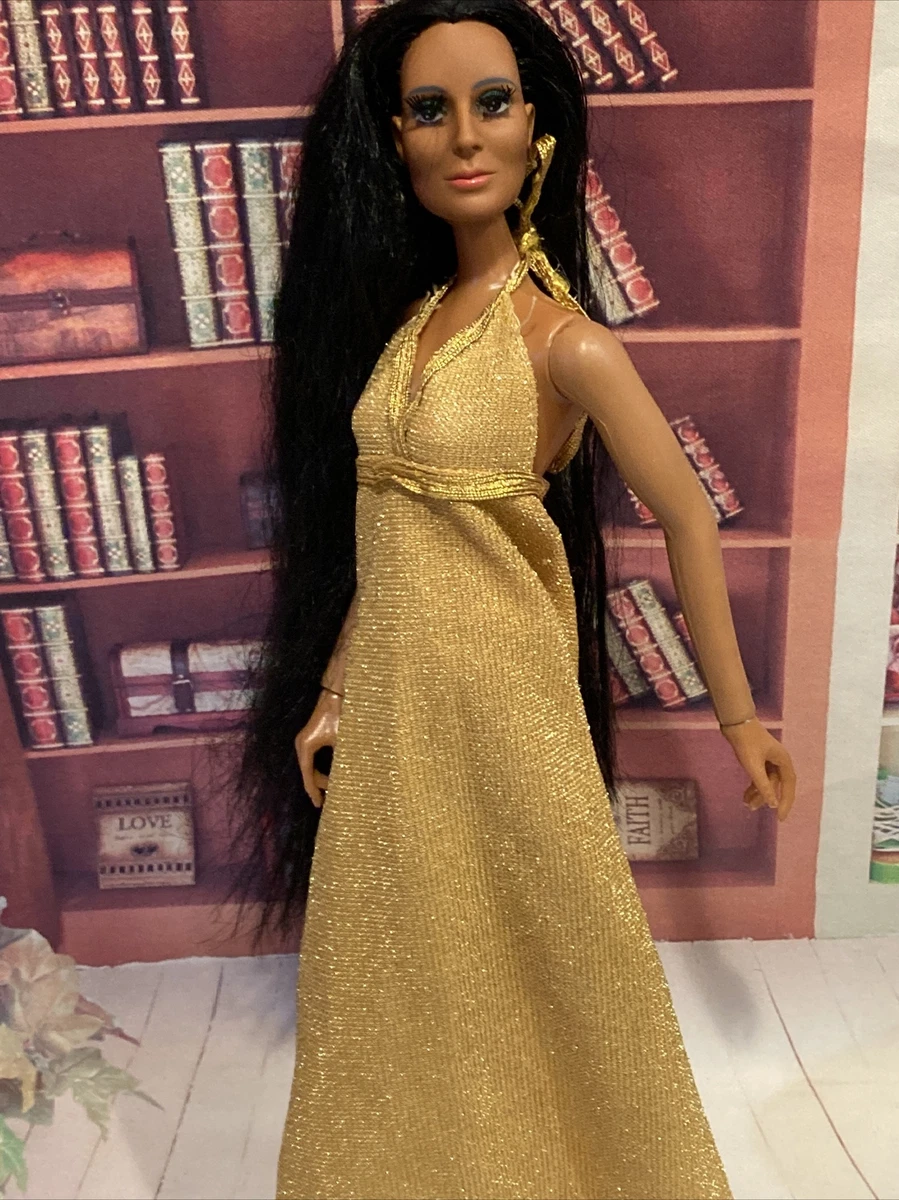 Vintage Bionic Woman Superstar Era Golden Dress (Fits Mego 12” Dolls,  Curvy) ⭐️