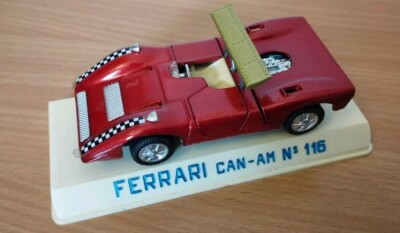 Vintage Joal Red Ferrari Can Am Maßstab 1:43 - No 116 im original Plastikkoffer