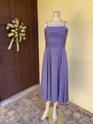 Vintage Eliza J Formal Lilac Blue Party Dress/Metallic Thread/size 12 — photo 5