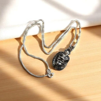 EGYPTIAN ARTIFACTS UNIQUE PHARAONIC JEWELRY AUTHENTIC SEKHMET NECKLACE OF SILVER