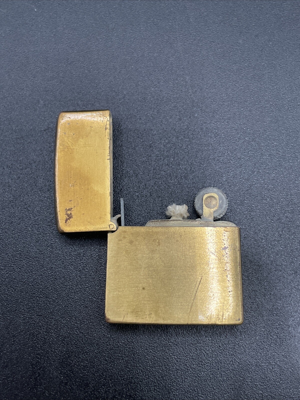 Vintage Mini 1 1/2 In Gold Tone Pocket Lighter Works Made In Japan