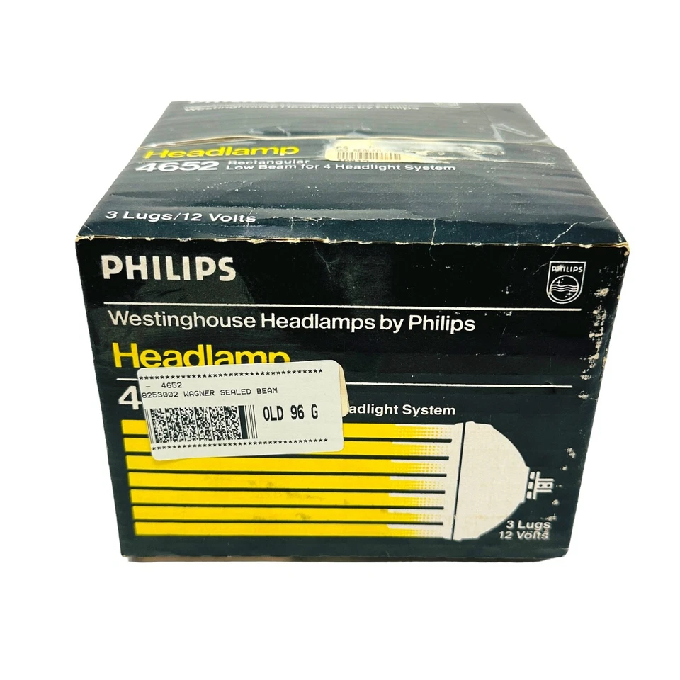 Philips 4652 Standard 3-Lug 12-Volt Sealed Beam Headlamp Assembly - Image 2 of 4