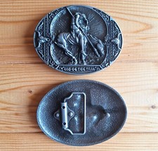 Rodeo End of the trail Western country belt buckle