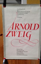 E53/ Poster Plakat&nbsp; Arnold Zweig zum 80. Geburtstag
