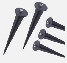 5 Pcs PVC Garden Ground Spike for Floodlights Outdoor Lighting