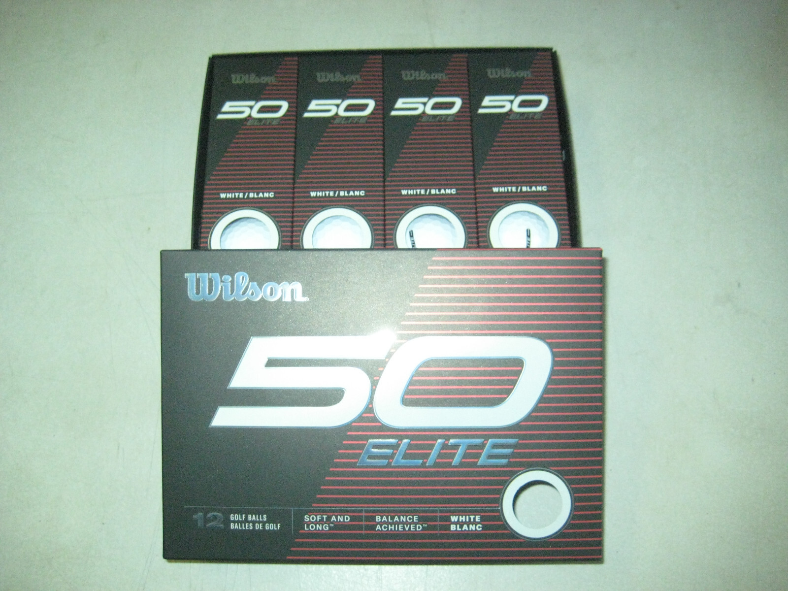 2 dozen BRAND NEW Wilson Staff Fifty Elite golf balls White