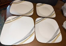 CORELLE VITRELLE MURET SET OF4 DINNER PLATES 10.5" WIDE    EXC  USED COND