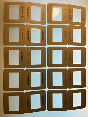 10 35mm heat seal cardboard Gepe slide mounts -discounted Volume Pricing!