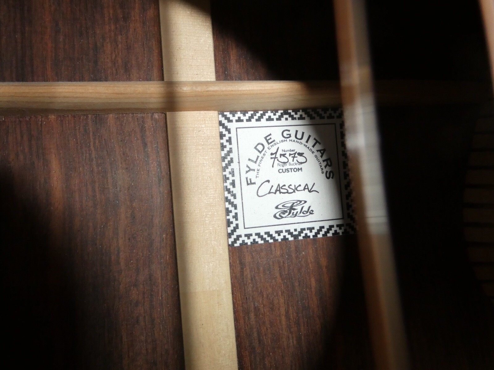 Fylde Custom Classical Guitar in beautiful condition, with Headway