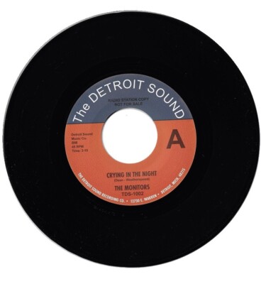 The Monitors Crying In The Night/Shar a Little Love Northern Soul Reissue Listen