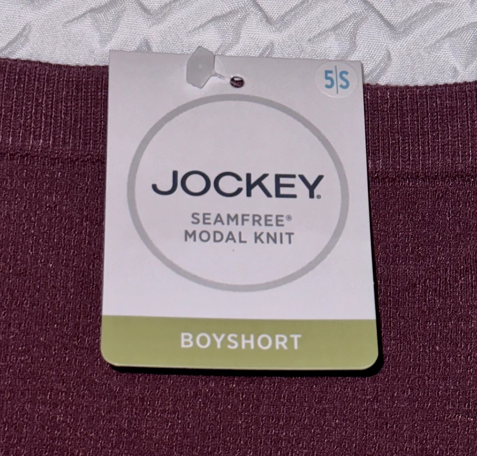 Panty corto para niño JOCKEY modal sin costuras tejido gofre negro grosella NUEVO para mujer talla S 5 Foto 4 de 4