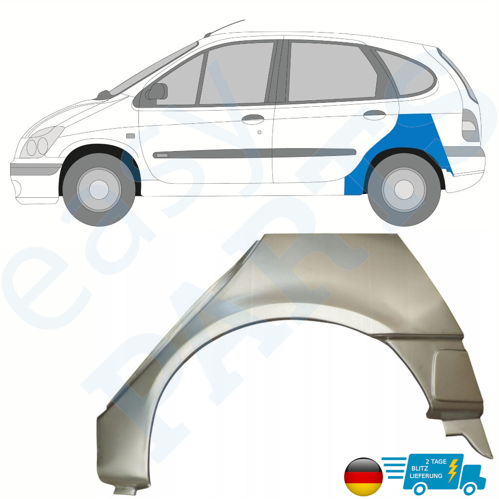 FüR Renault Scenic I 1996-2003 Radlauf Reparaturblech KotflüGel / Links-image