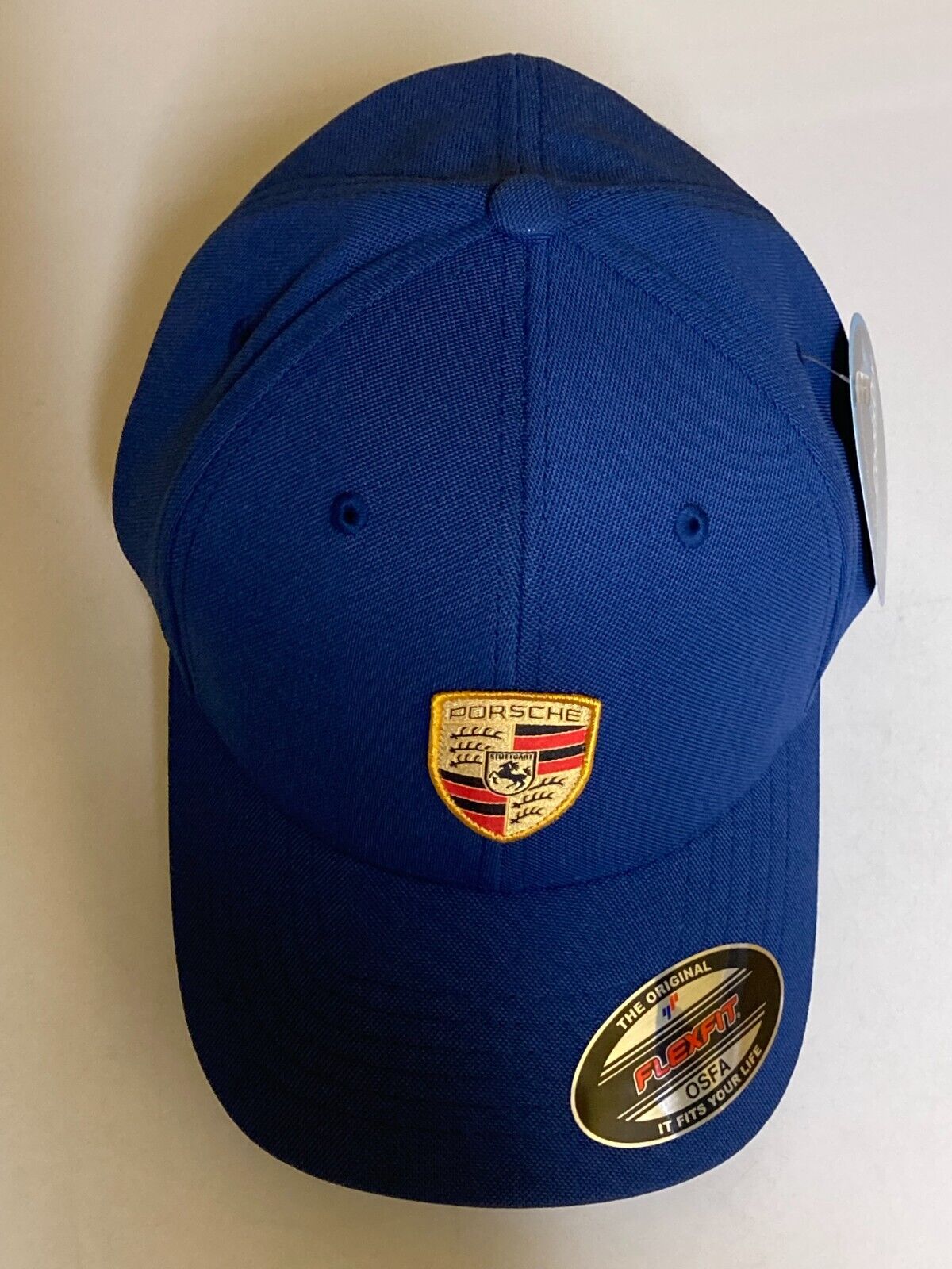 PORSCHE DESIGN NEW FOR 2023 FLEX FIT CLASSIC CRESTED BLUE HAT. NEW COLOR! SWEET!