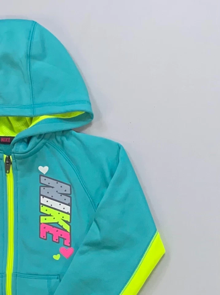 Sudadera con capucha cremallera completa Nike Therma-Fit para niña NUEVA Foto 2 de 3